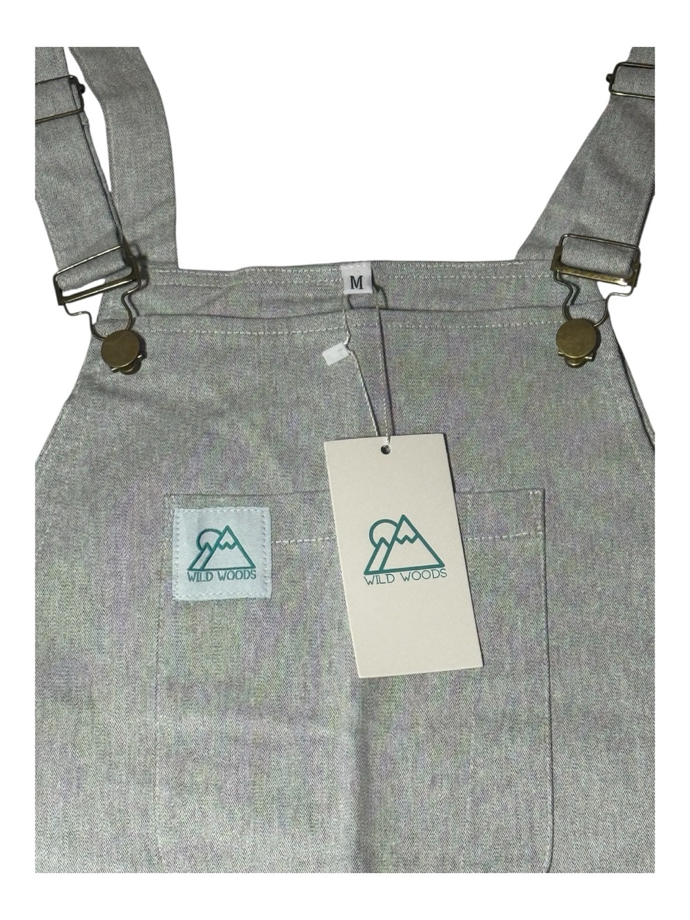 Wild Woods Gray Overalls, M